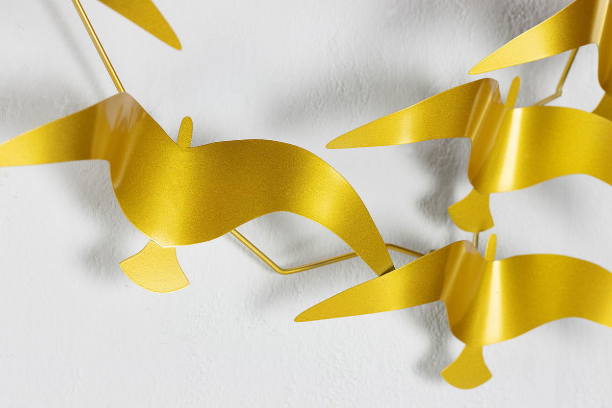 WANDDEKO Gold 121/53 cm - Goldfarben, Metall (3.1/53/6cm) - KUNSTLOFT