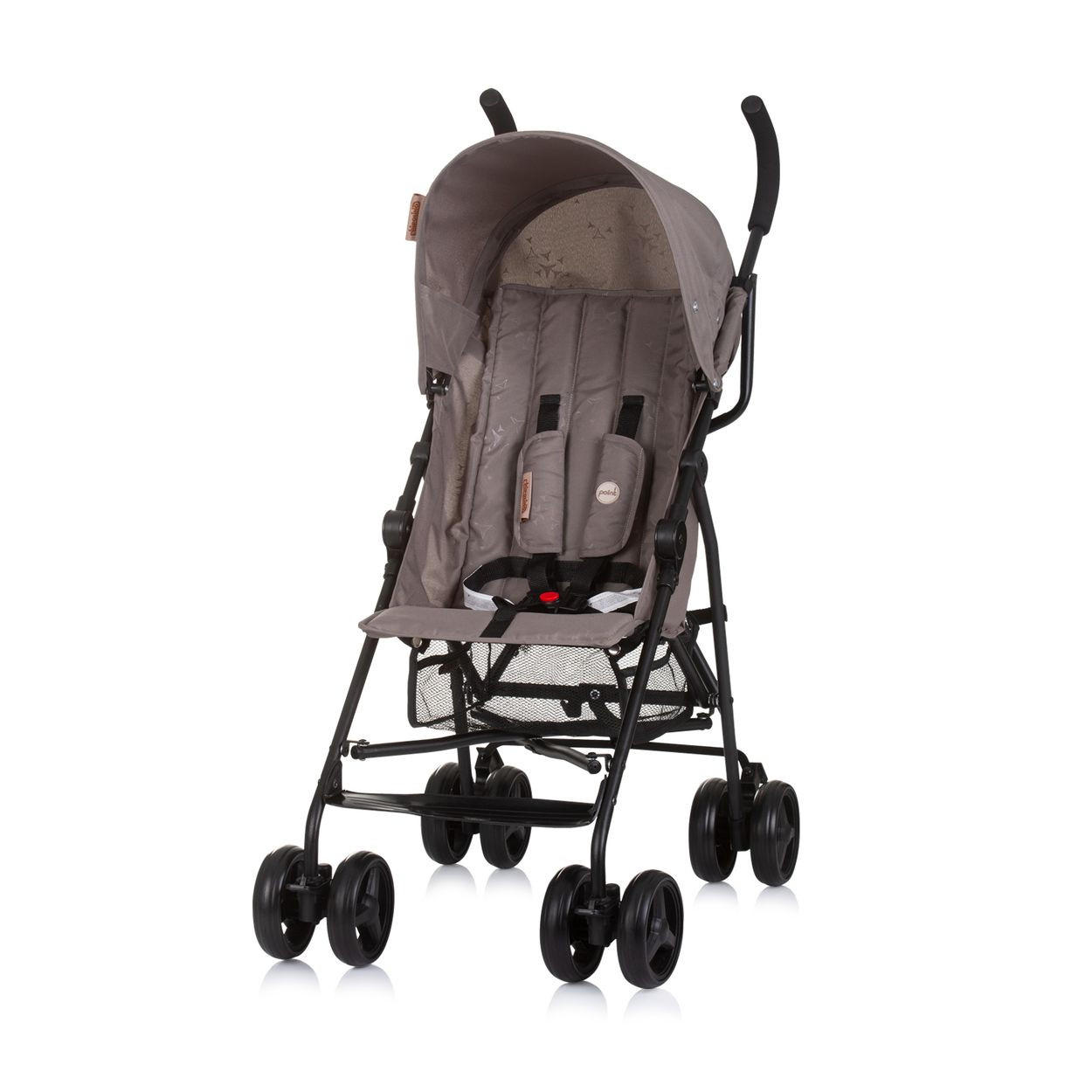 BUGGY Point beige 5-Punkt-Gurt, Rückenlehne verstellbar, Korb - Beige, Metall (66/46/100cm) - Chipolino