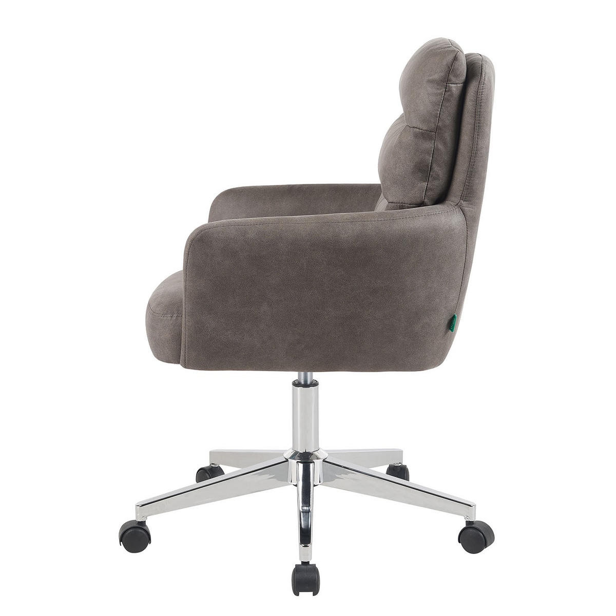 BÜROSTUHL Mika-Svenja - Taupe/Chromfarben, Textil/Metall (59/91/66cm) - DUBI Möbel