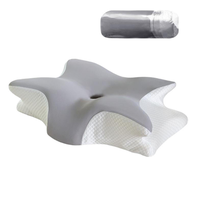 NACKENKISSEN ，Ergonomisches , 60x40x13cm - Grau, Textil (60/40cm)
