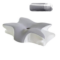 NACKENKISSEN ，Ergonomisches , 60x40x13cm - Grau, Textil (60/40cm)