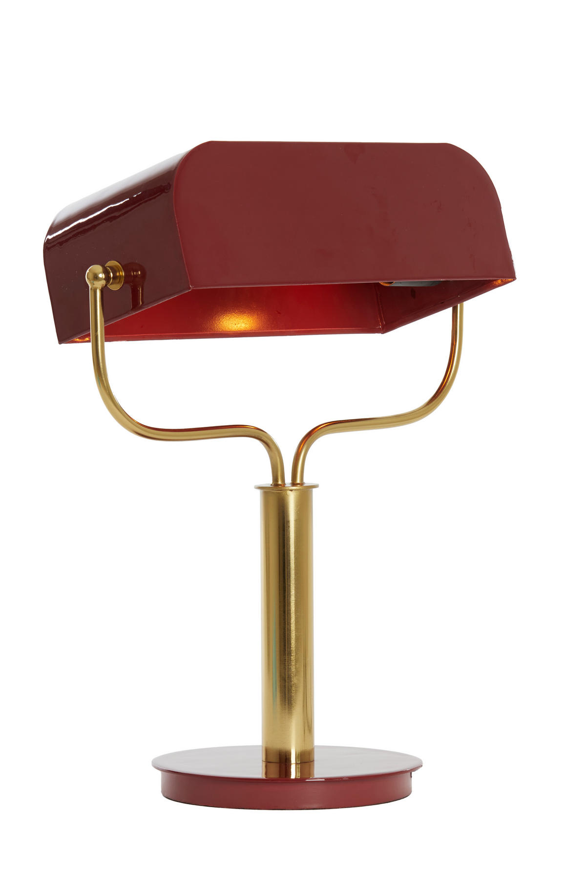 TISCHLAMPE Ayer Rot Ø37/43 cm - Rot, Metall (37/14/43cm) - Light & Living