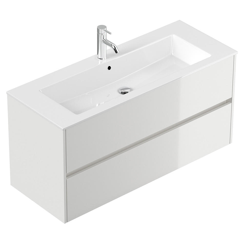 WASCHTISCH Livigno-02 - Weiß, Holzwerkstoff (120/59/47cm) - Lomado