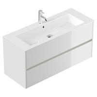 WASCHTISCH Livigno-02 - Weiß, Holzwerkstoff (120/59/47cm) - Lomado