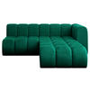 ECKSOFA modulares Sofa Darnel-L1 - 205x177x70 cm Grün - Dunkelgrün, Holzwerkstoff/Textil (205/177cm) - ALTDECOR