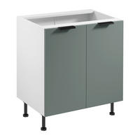 UNTERSCHRANK D80 – Sorento Weiß Grün – Weiß / Grün - Weiß/Grün, Holzwerkstoff (80/87/52cm) - ROYAL24_MARKT