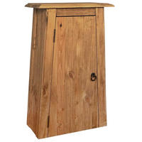 BAD-WANDSCHRANK Massivholz Kiefer 42/23/70 Cm - Braun, Holz (23/70/42cm) - vidaXL