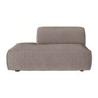 RECAMIERE ohne Schlaffunktion - 1 Person - stoff - taupe Camilio - Taupe, Textil (130/74/97cm) - Vente-Unique