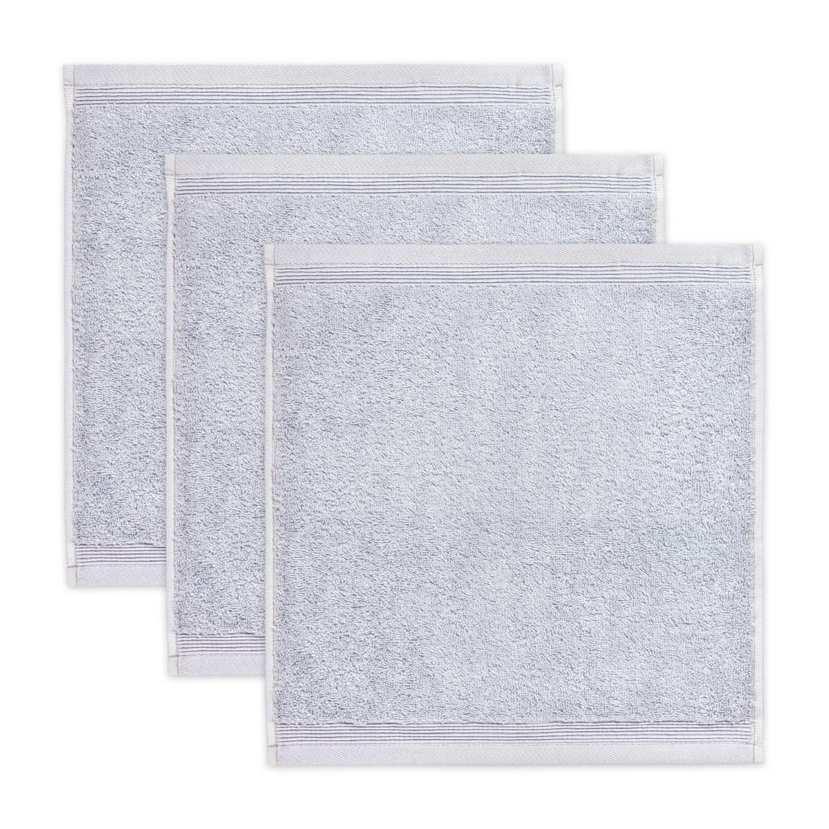 SEIFTUCH SUPERWUSCHEL 3ER PACK - Silberfarben, Textil (30/30cm) - MÖVE