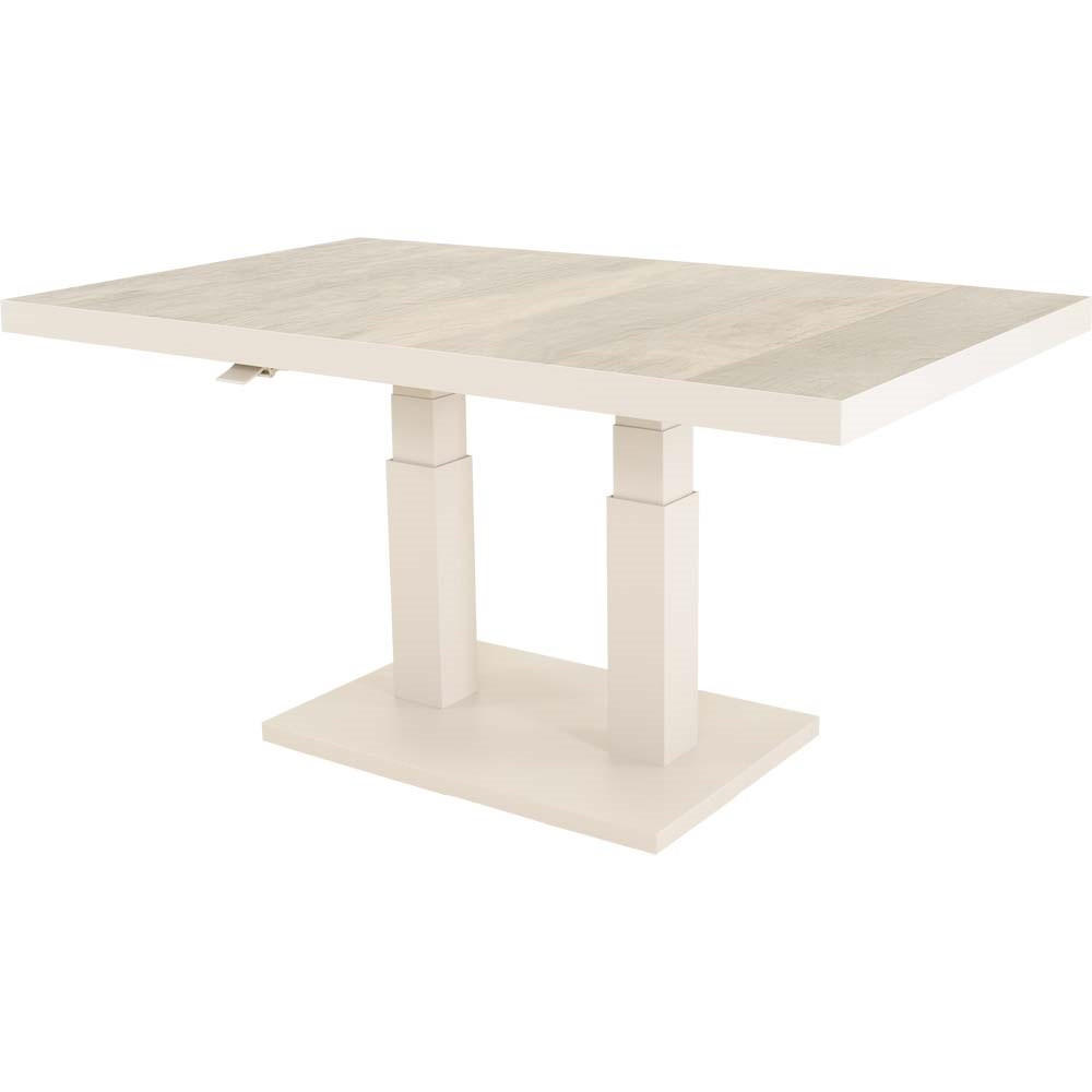 GARTENTISCH Prato - Beige - 140/85/50 cm - Beige, Metall (140/85/50cm) - Lesli Living