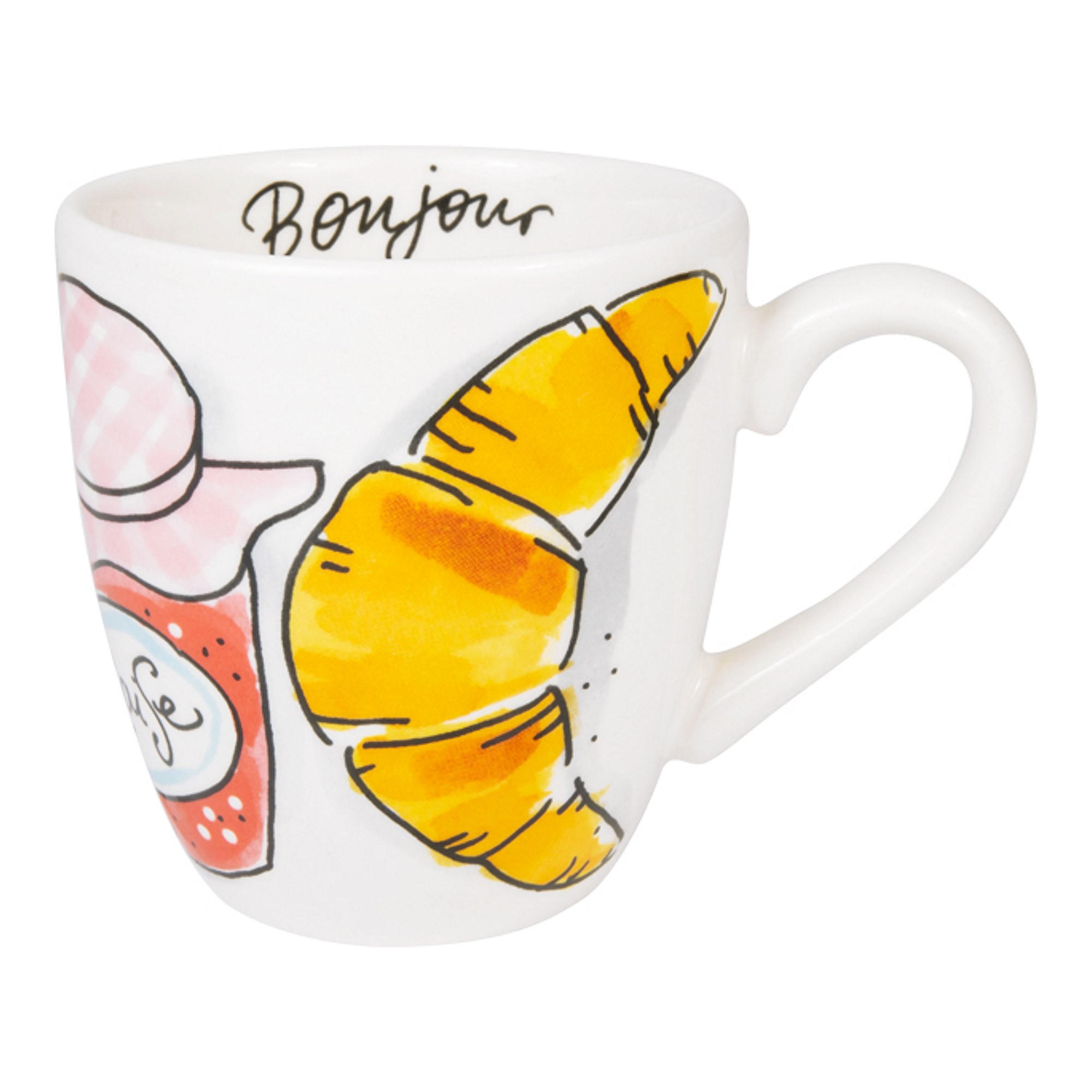 MINITASSE Bonjour in Bunt - 200 ml - Multicolor, Keramik (0.2L) - Blond Amsterdam