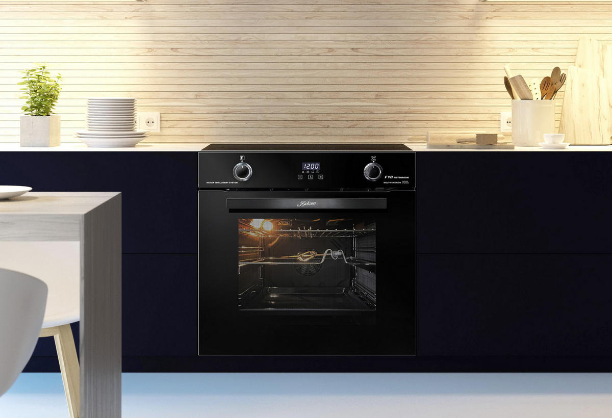 ELEKTRO-BACKOFEN 60 cm EH 6367+KCT 6115 F Glaskeramik-Kochfeld 60cm - Schwarz, Metall (59.4/59.4/54.3cm) - Kaiser Küchengeräte
