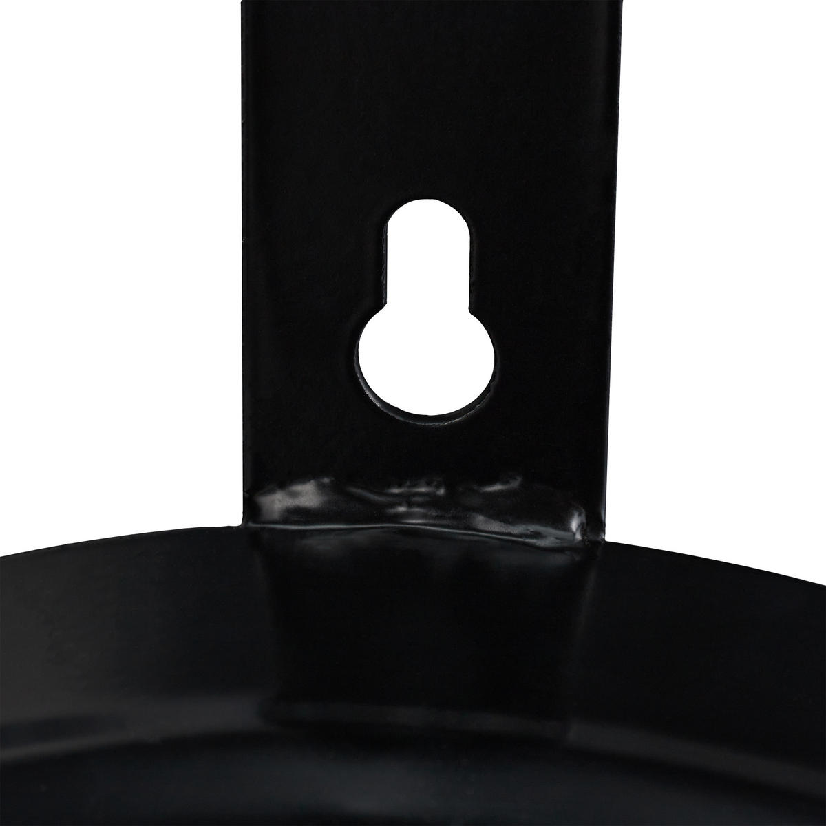 SCHLAUCHHALTER - Schwarz, Metall (25/17.5/14cm) - Relaxdays