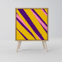 SIDEBOARD DREAMS COME TRUE, Eichefarben, 57,5x42x77,5 cm, Schräge Buchenholzfüße - Eichefarben/Buchefarben, Holzwerkstoff/Buchenholz (57.5/77.5/42cm) - SpaceRebels