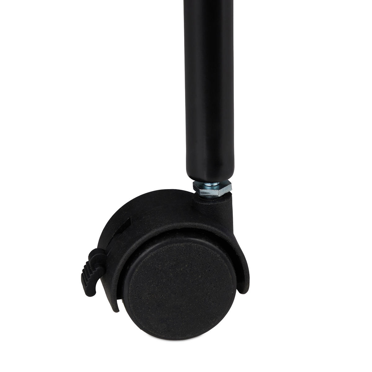 ROLOVACÍ vešiak - čierna, kov/plast (68/161/33.5cm) - Relaxdays