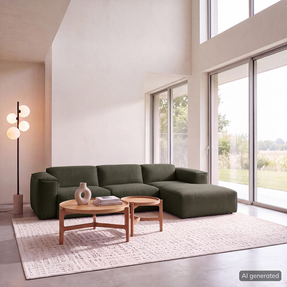 3-SITZER ECKSOFA mit Longchair - Schwarz/Grau, Kunststoff/Textil (284/173cm) - home24