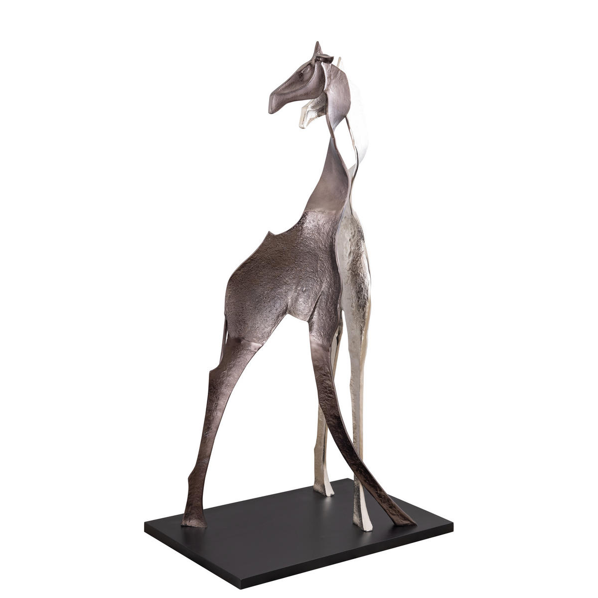 SKULPTUR Skye Schwarz 92/60/170cm - Schwarz, Metall (60/170/92cm) - PTMD Collection