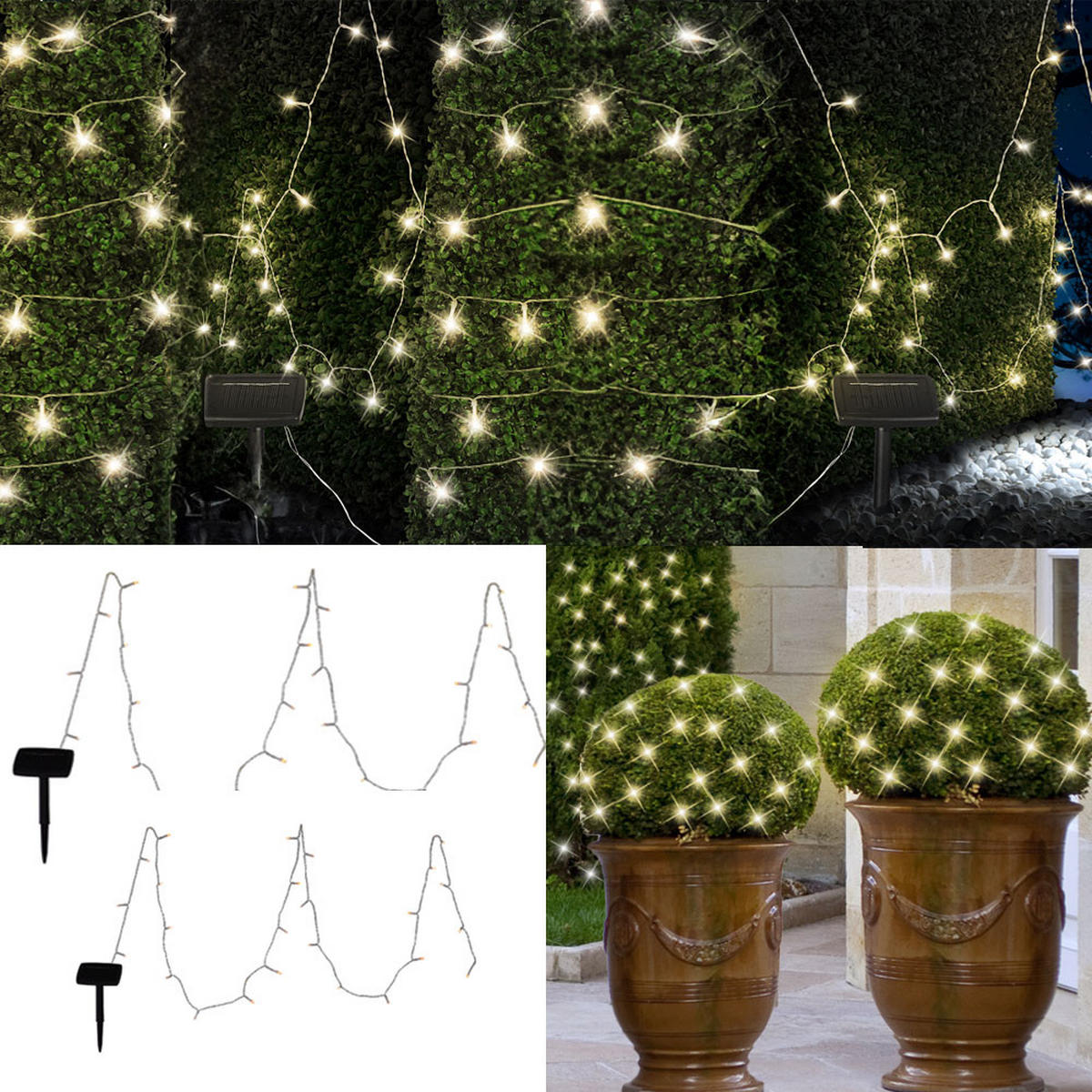 LED AUSSENLEUCHTE Solar Schwarz Klar - Klar, Kunststoff (1000/0.4/5cm) - Globo Lighting