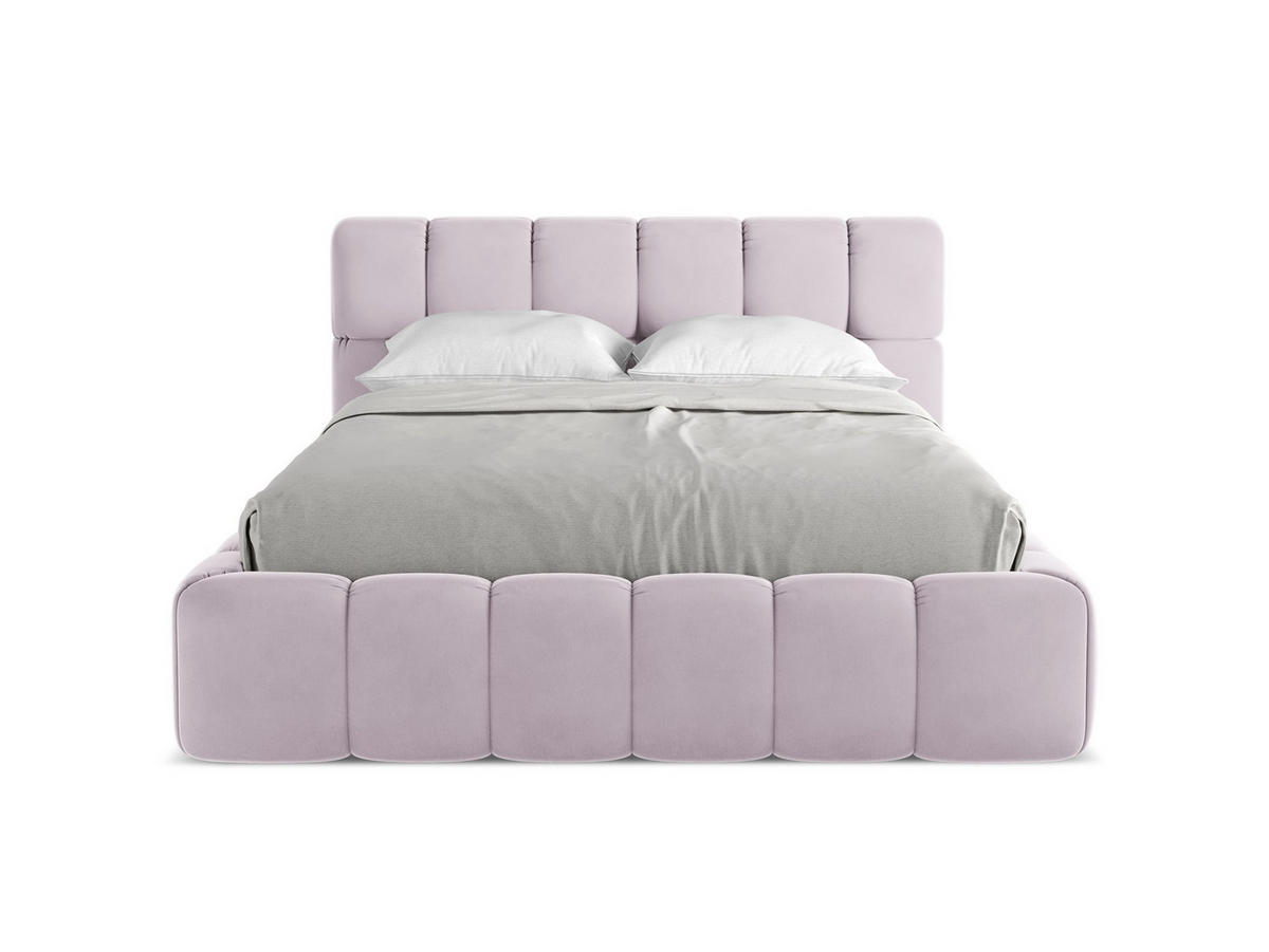 POLSTERBETT mit Bettkasten und Lattenrost 160x228 Violett - Lila/Flieder, Kunststoff/Textil (140/200cm) - Makamii