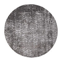 TEPPICH Harlem Contrast Mad Men 140/140 cm - Schwarz, Textil (140/140cm) - Louis De Poortere