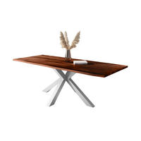 ESSTISCH POLLY - Braun/Akaziefarben, Holz (100/300/77cm) - SAM