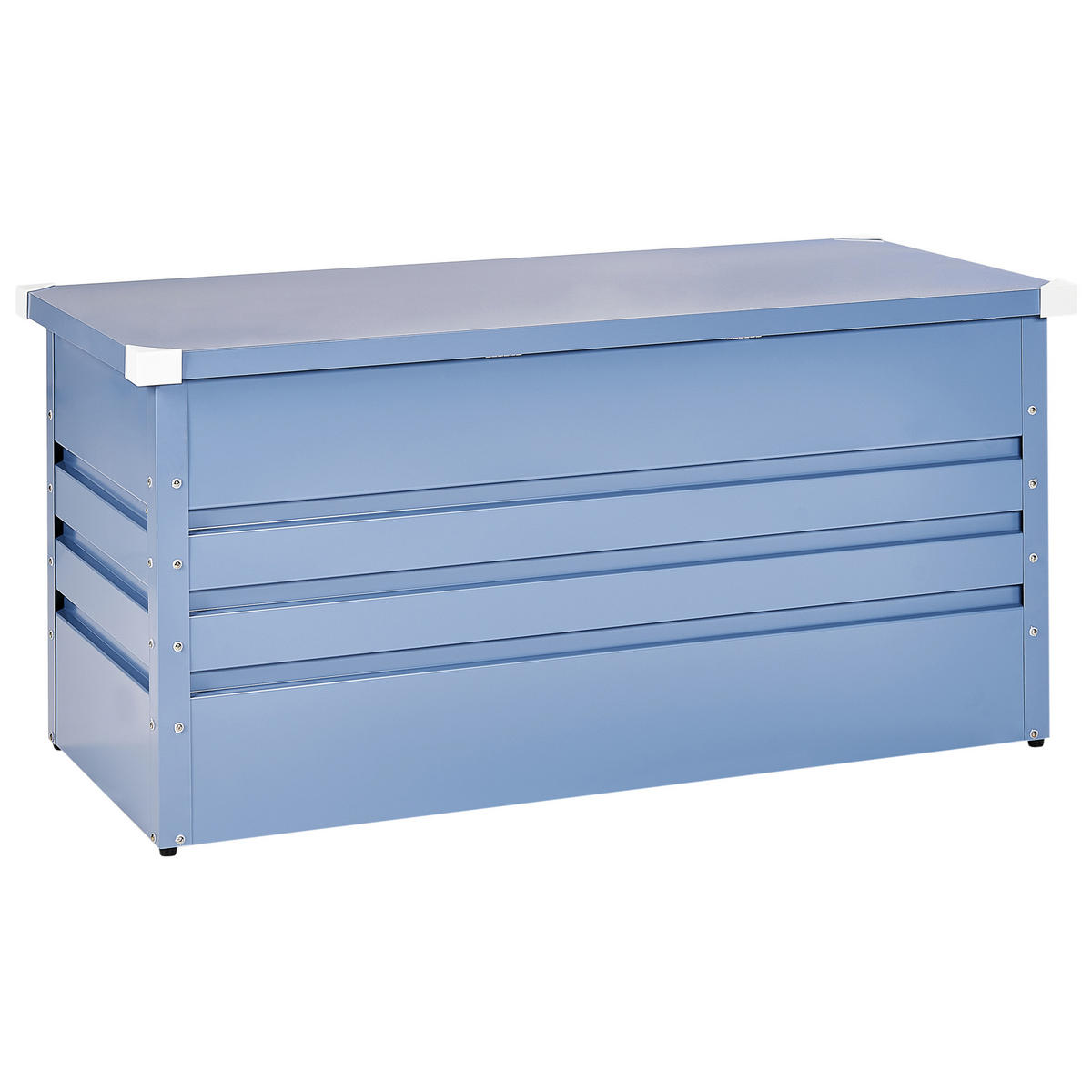 AUFBEWAHRUNGSBOX Blau Cebrosa - Blau, Metall (132/64/62cm) - Beliani