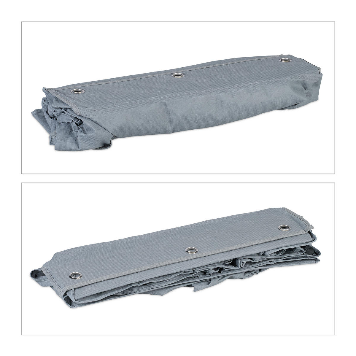 TÜRORGANIZER - Grau, Kunststoff/Textil (14/54/160cm) - Relaxdays