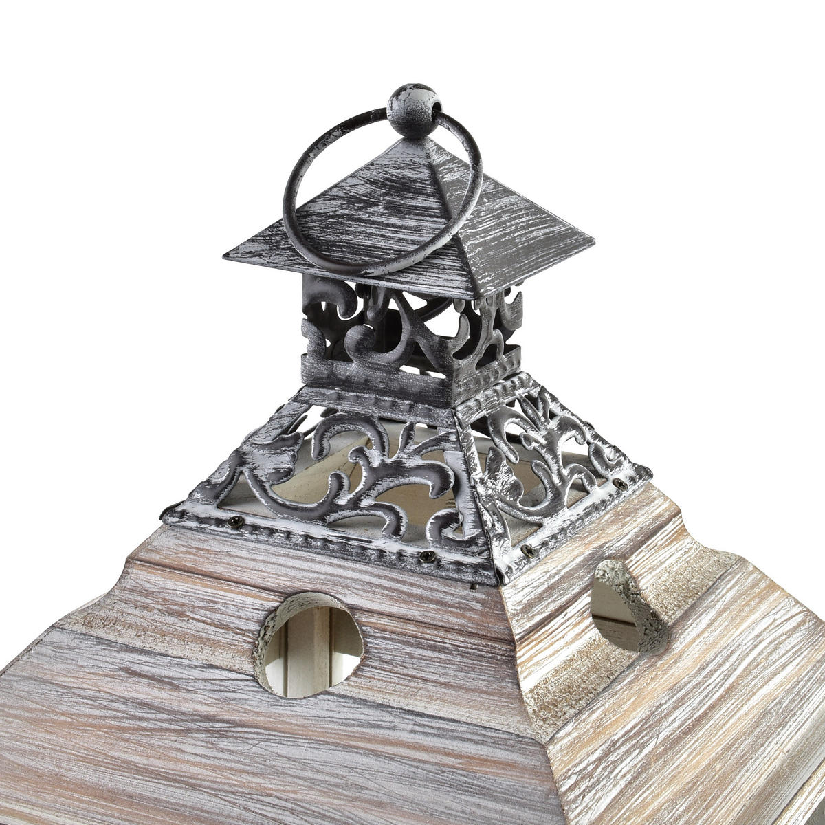 LATERNE Levi Beige 20/20/51 cm Holz - Beige, Holz (20/51/20cm) - Mondex