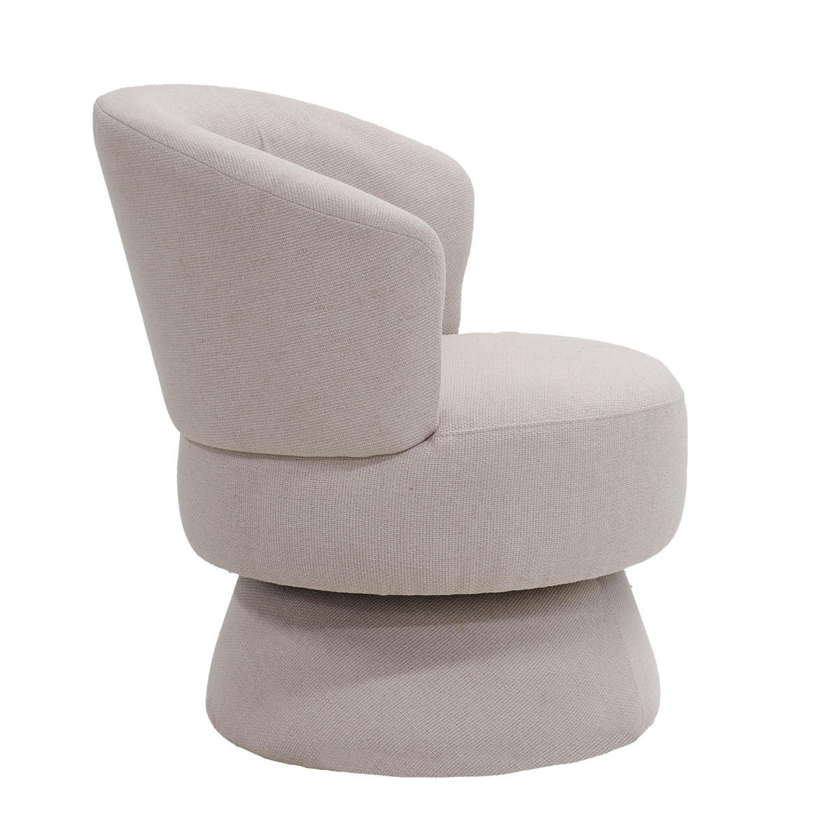 DREHSESSEL aus Stoff, Beige - Beige, Textil (65/79/64cm) - Giga Meubel