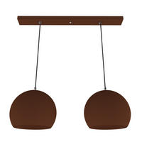 HÄNGELEUCHTE Joe Linear - Dunkelbraun, Metall (20/70/20cm) - Lumicom