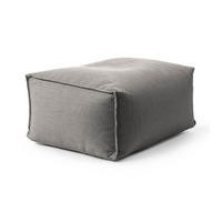 OUTDOOR POUF Der Kugelige - Dunkelgrau, Textil (65/35/55cm) - Mokebo