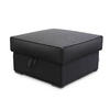 POUF FERA Schwarz 65x65 cm - Schwarz, Textil (65/38/65cm) - MASSENO