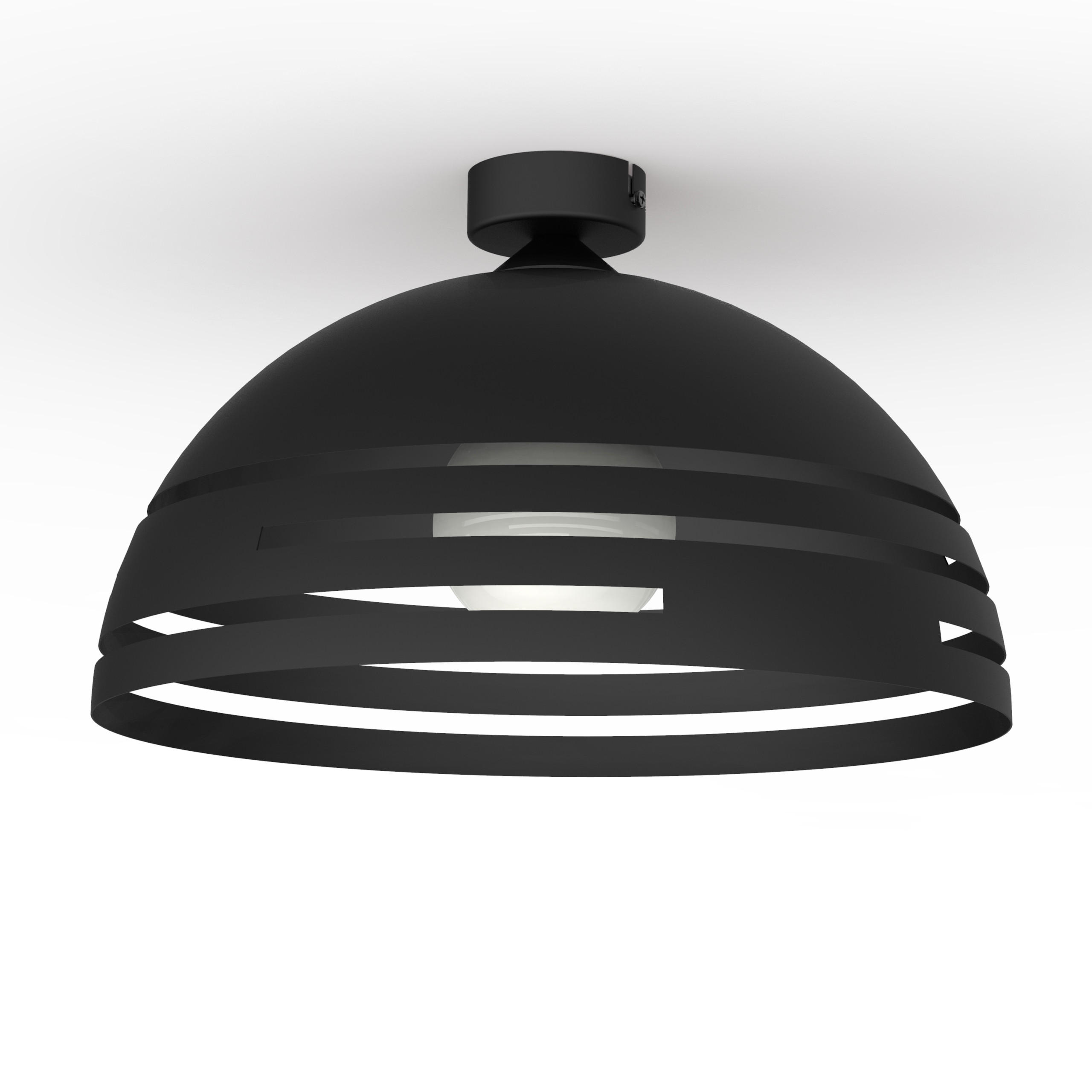 DECKENLEUCHTE - Schwarz, Metall (40/40/20cm) - Lumicom