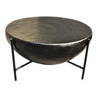 COUCHTISCH Valierie Metall 85 cm / 85 cm Anthrazit - Anthrazit, Holz (85/85/43cm)