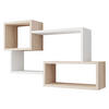 WANDREGAL Trio 005 - Weiß/Sonoma Eiche, Holzwerkstoff (87/54/18cm) - MIRJAN24