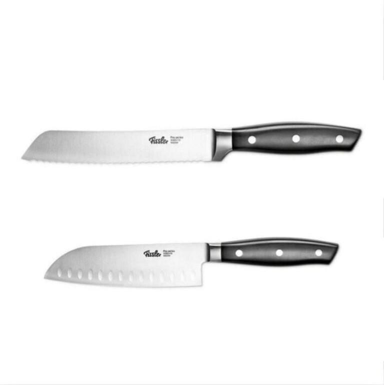MESSERSET Profi Silber 2-Teilig - Silberfarben, Metall - Fissler