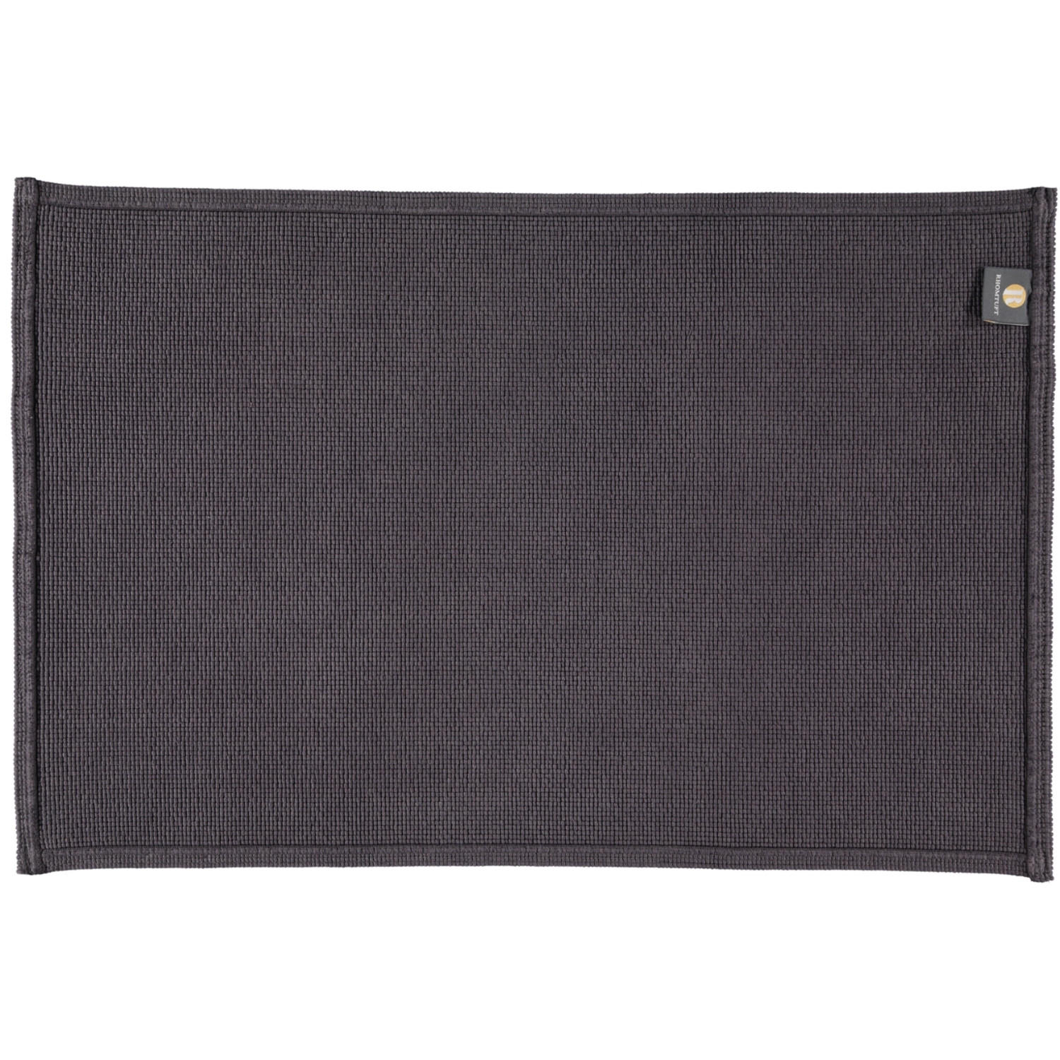 BADEMATTEN PLAIN ZINN - 02 - Dunkelgrau, Textil (70/120cm) - Rhomtuft