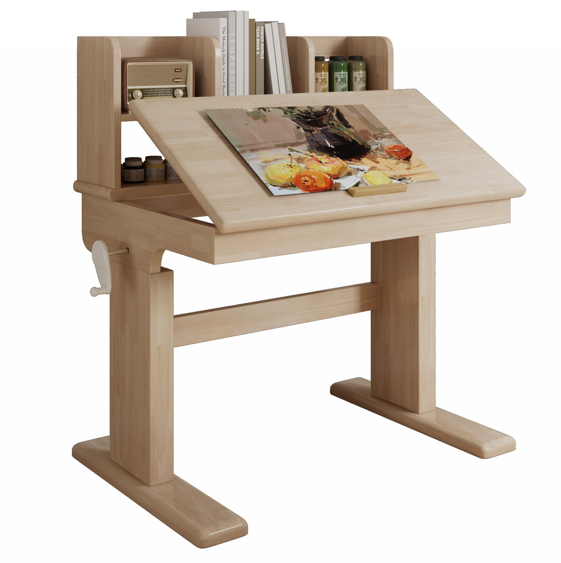 Meubliv Kinderschreibtisch Braun 60x89x92 cm