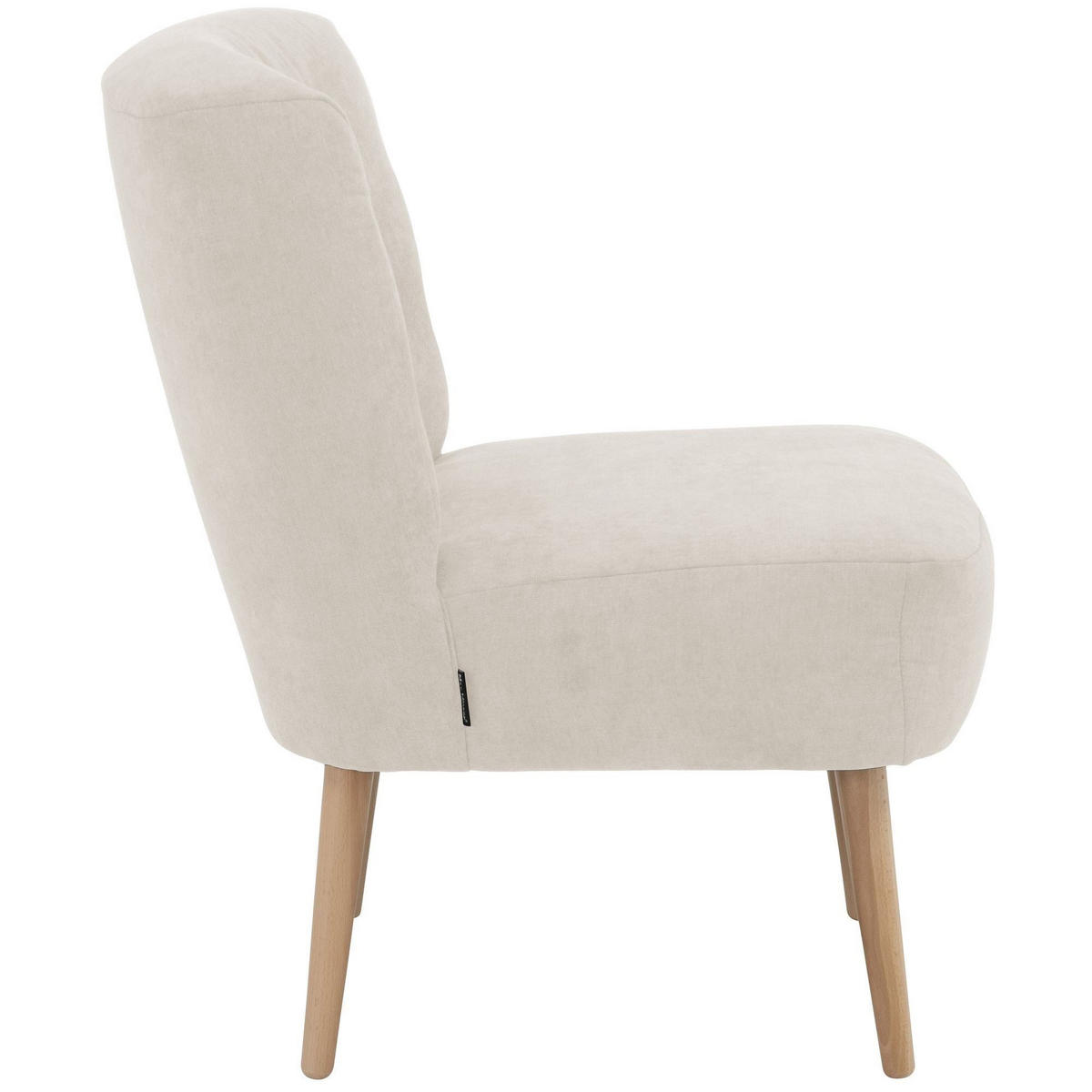 SESSEL Kamle Bezug Flachgewebe Buche natur / beige - Weiß, Kunststoff (68/78/58cm) - 58aufmkessel