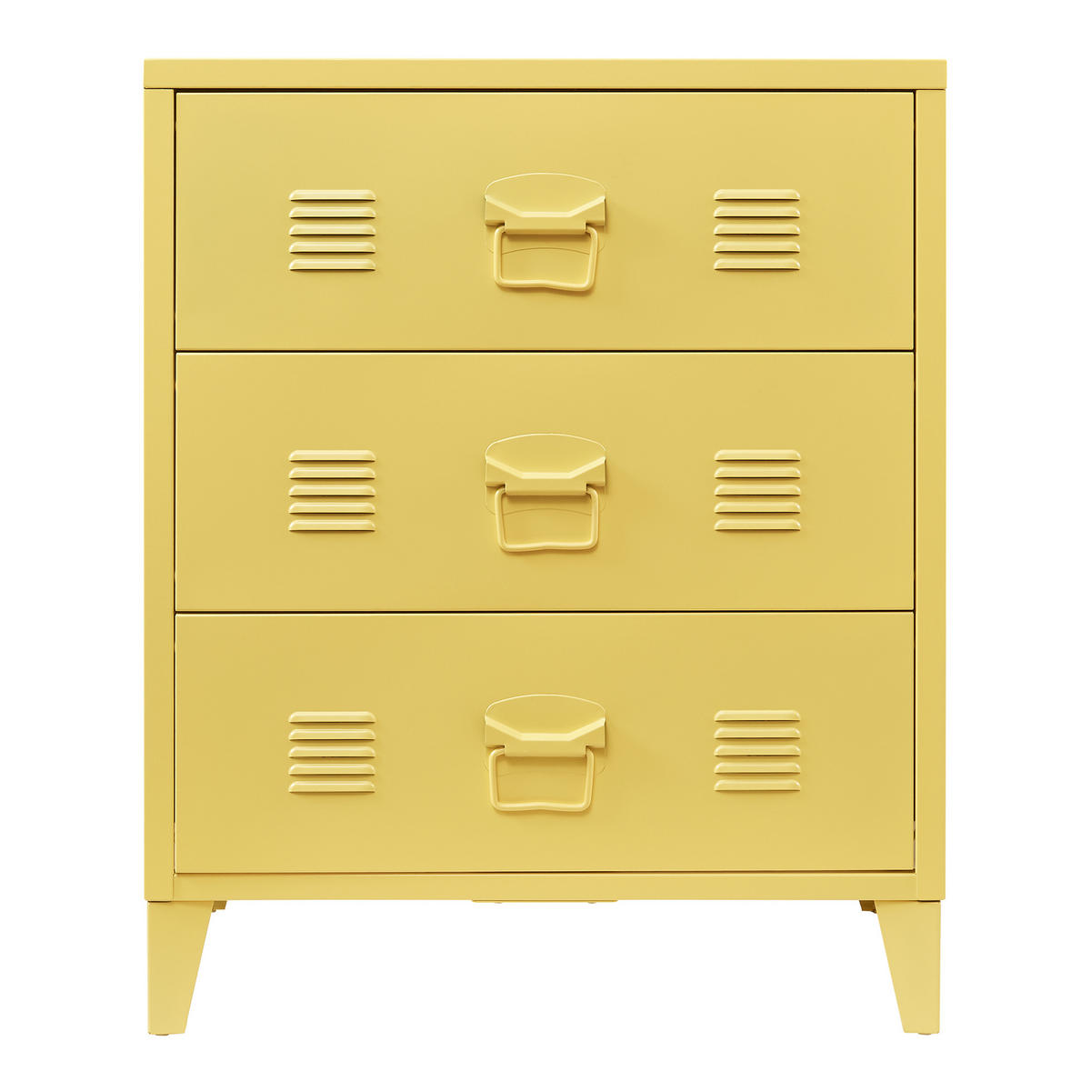 METALLSCHRANK Hämeenlinna - Gelb, Metall (60/72/40cm) - [en.casa]