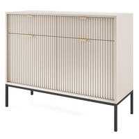 SIDEBOARD STELLARE 104/83/39cm mit 2 Schubladen 2 Türen Kaschmir - Kaschmir/Goldfarben, Holzwerkstoff (104/83/39cm) - MASSENO
