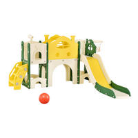 KINDERRUTSCHE 5 in 1, Gelb/Grün - Grün, Kunststoff (193.5/166cm)