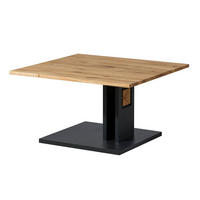 COUCHTISCH Wildeiche 80x80x43 natur lackiert / geölt KITZBÜHEL #104 - Naturfarben, Holz (80/80/43cm) - Massivmoebel24