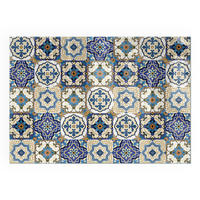 GLASPLATTE für Kamin 100x70 cm - Blau, Glas (100/70/0.4cm) - TULUP