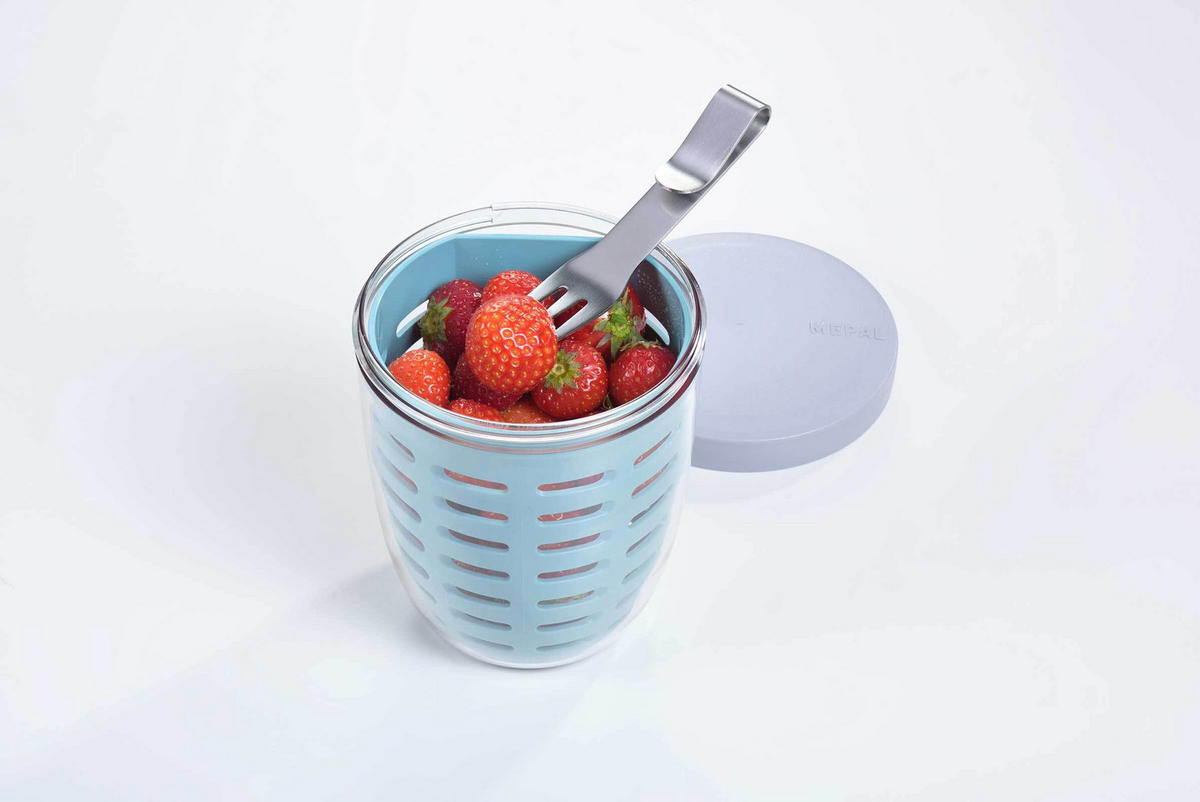 FRUITPOT Ellipse Nordic Black 600 ml - Schwarz, Kunststoff (10.7/12.7/10.7cm) - Mepal