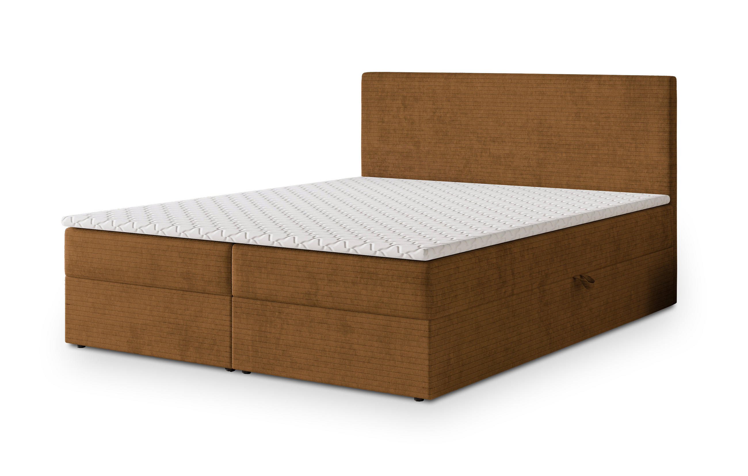 BOXBETT NIRA 180x200 cm mit Matratze und Topper - Kupferfarben - Kupferfarben, Holz (180/200cm) - MASSENO