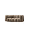 COUCH Sofa, Zweisitzer-Sofa Grand Modular Stoff Salvador Dunkelbeige - Cappuccino, Holz (197/70/91cm) - Kaiser Möbel