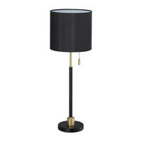 TISCHLAMPE Zugschalter - Multicolor, Textil/Metall (24/24/69cm) - Relaxdays