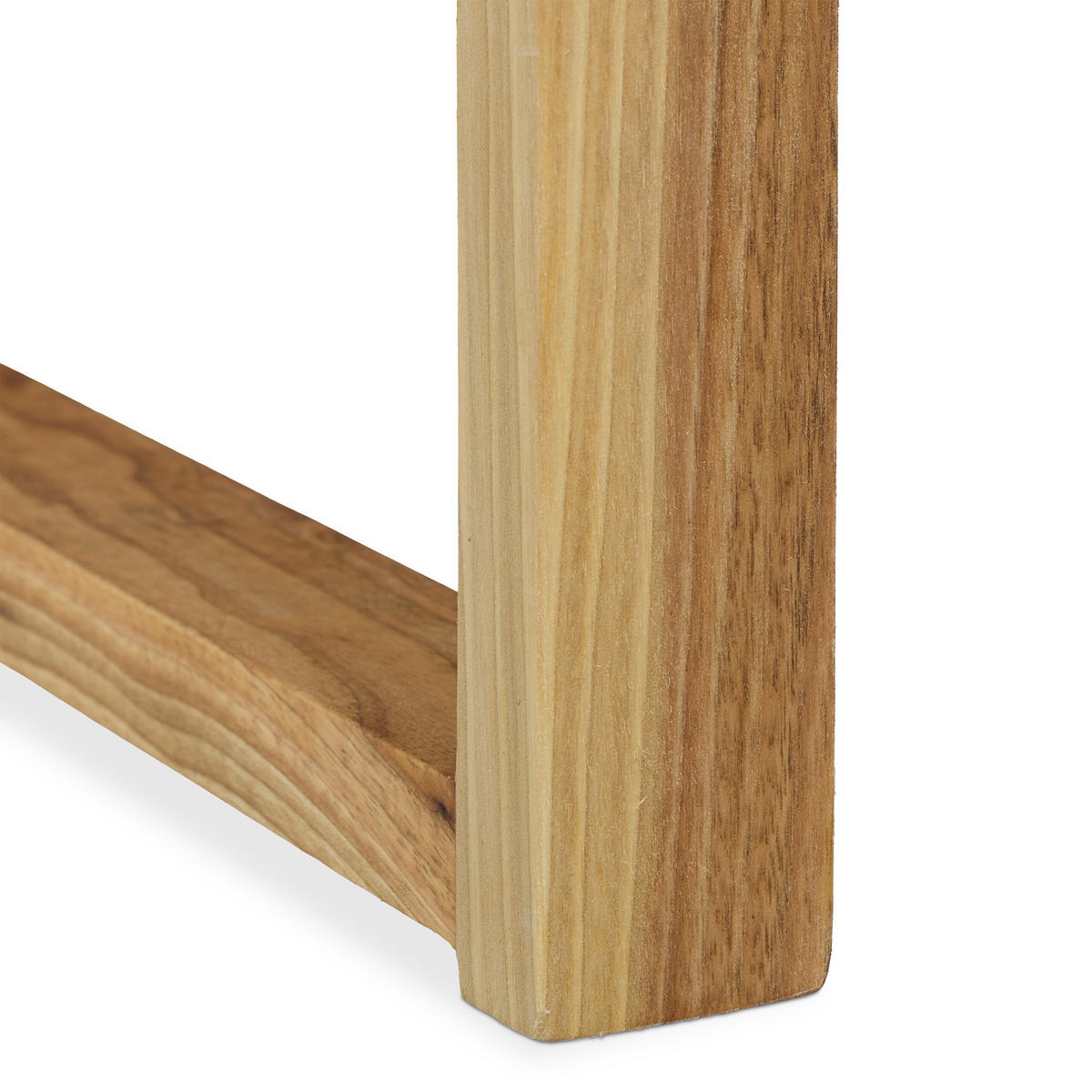 HOCKER - Hellbraun, Holz (40/46/30cm) - Relaxdays