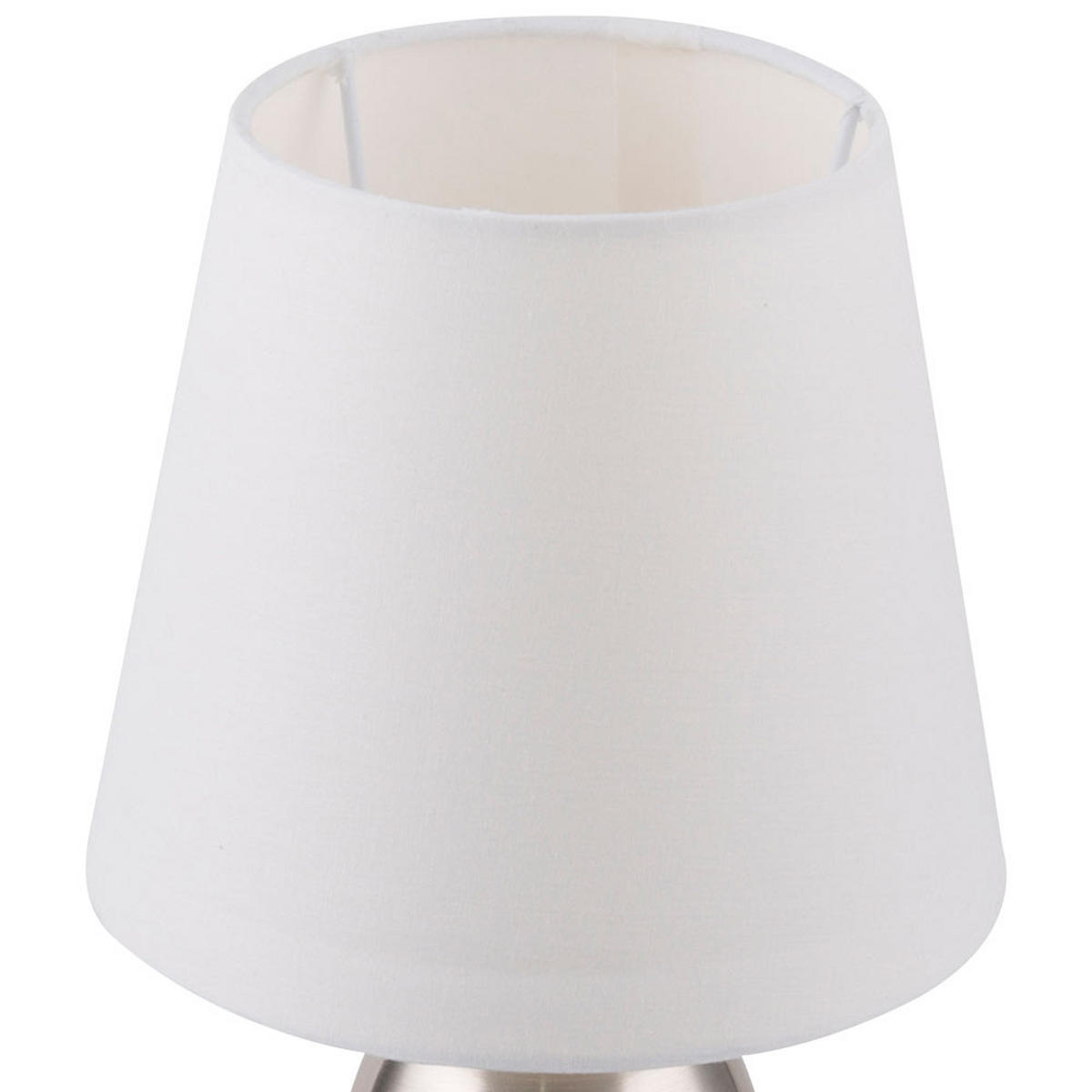 TOUCH TISCHLEUCHTE Textil Grau Metall - Grau, Metall (16/16/31cm) - Globo Lighting